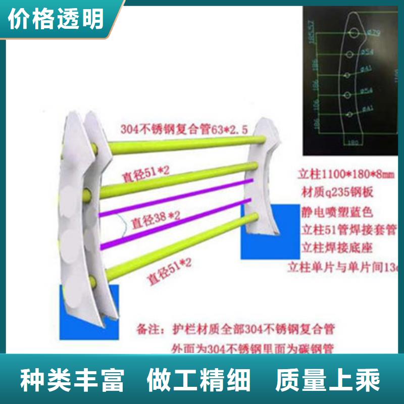 不锈钢复合管护栏桥梁防撞护栏价格低附近经销商