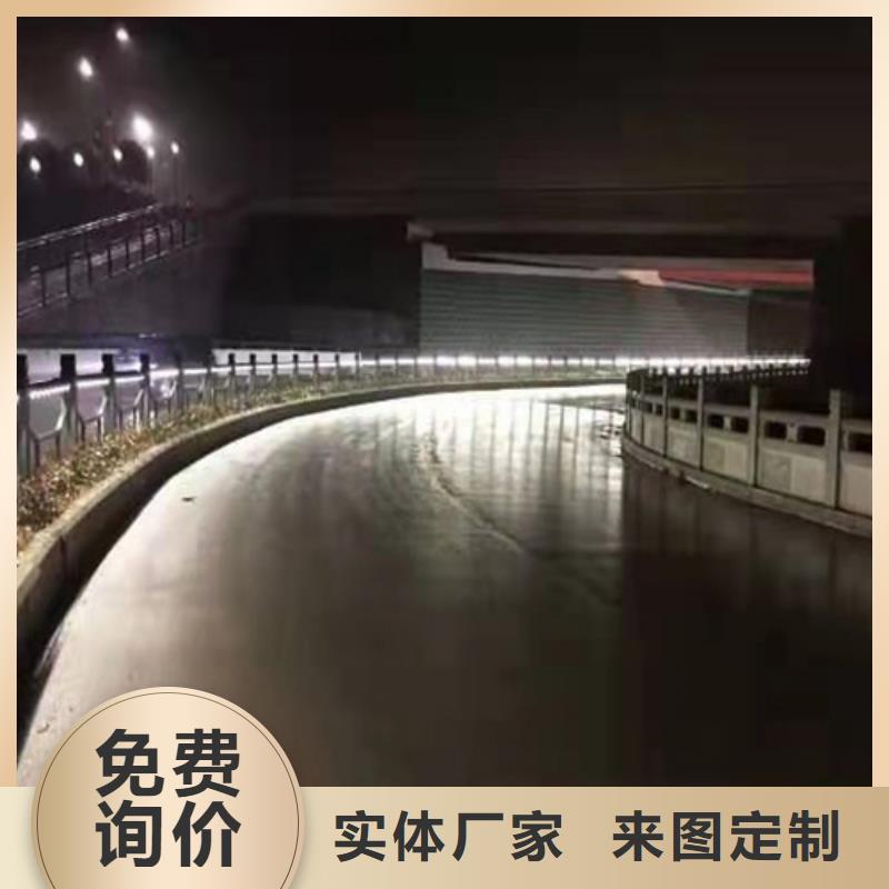 不锈钢桥梁防撞护栏河道景观灯光护栏【市政道路防护栏】买的放心欢迎来电咨询