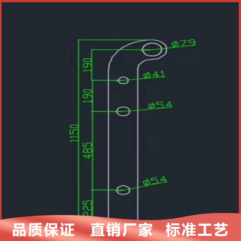 不锈钢复合管天桥护栏河道防撞栏杆精心选材