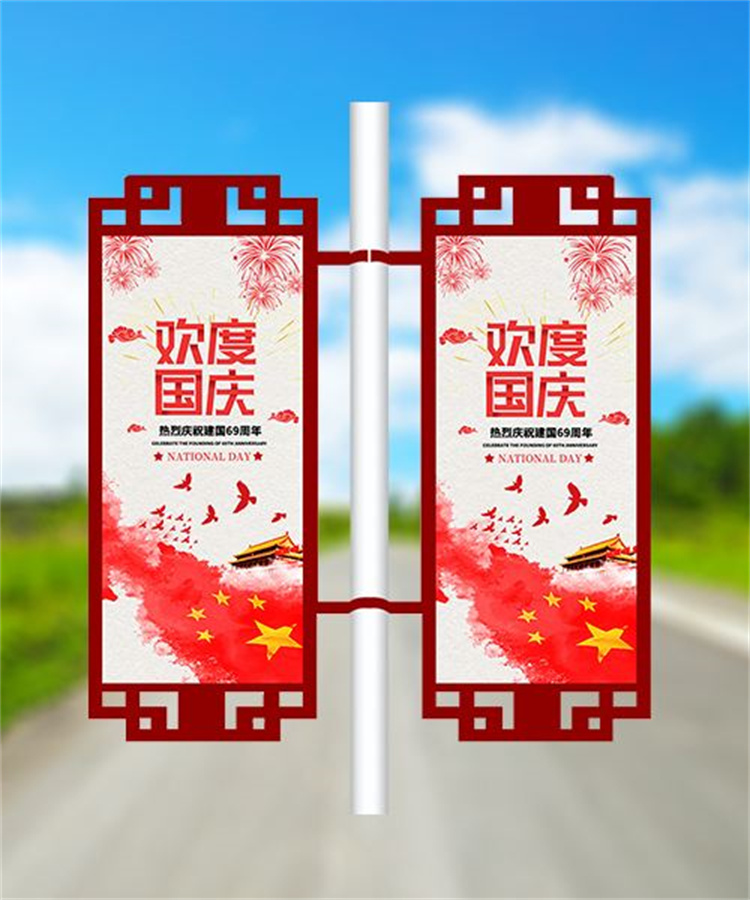 灯杆灯箱量大从优来图定制