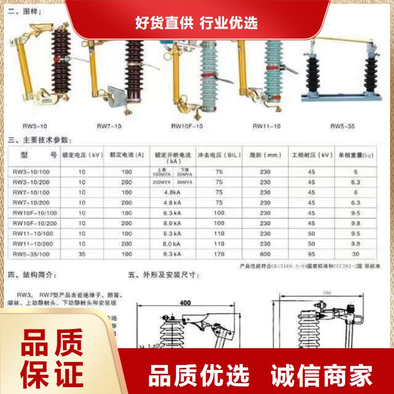 户外高压跌落式熔断器熔丝具RW12-12F/200A同城经销商