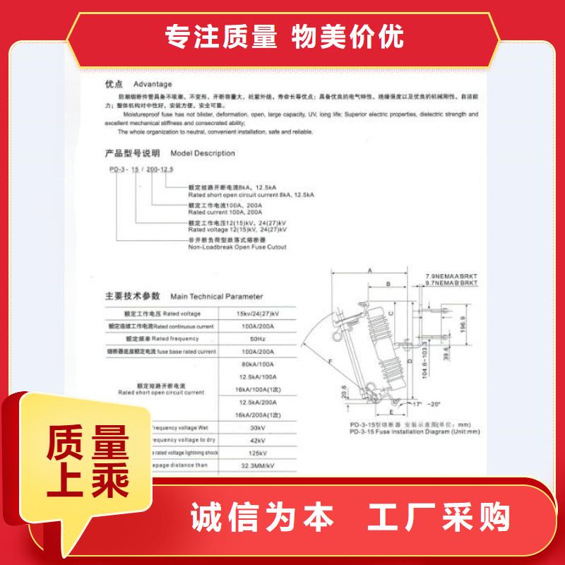 _避雷器Y20W2-444/1063A1【羿振电气】今日新品