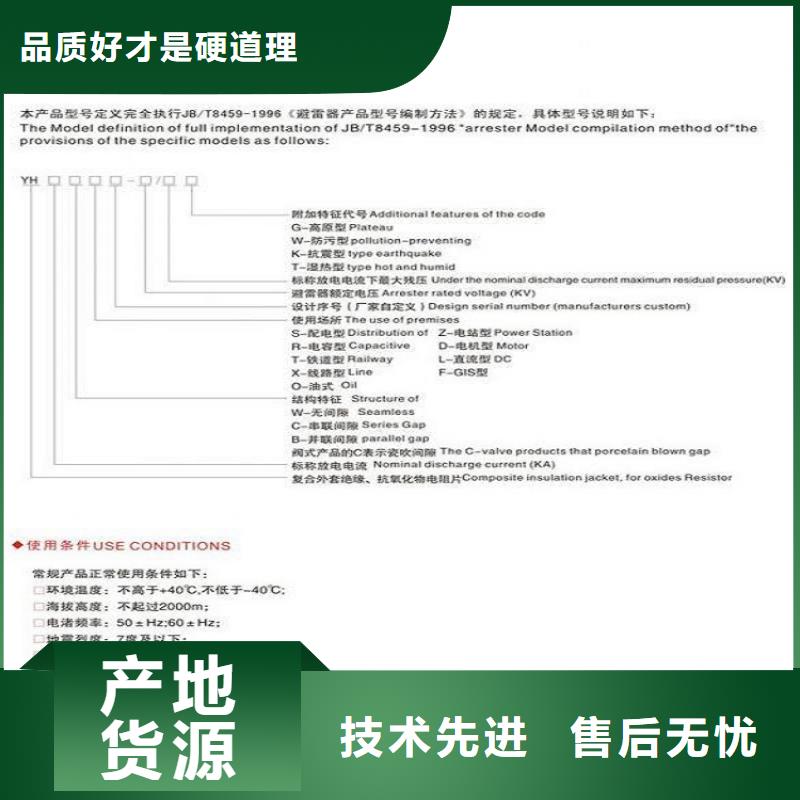 【】避雷器Y10W5-108/281【羿振电气】支持加工定制