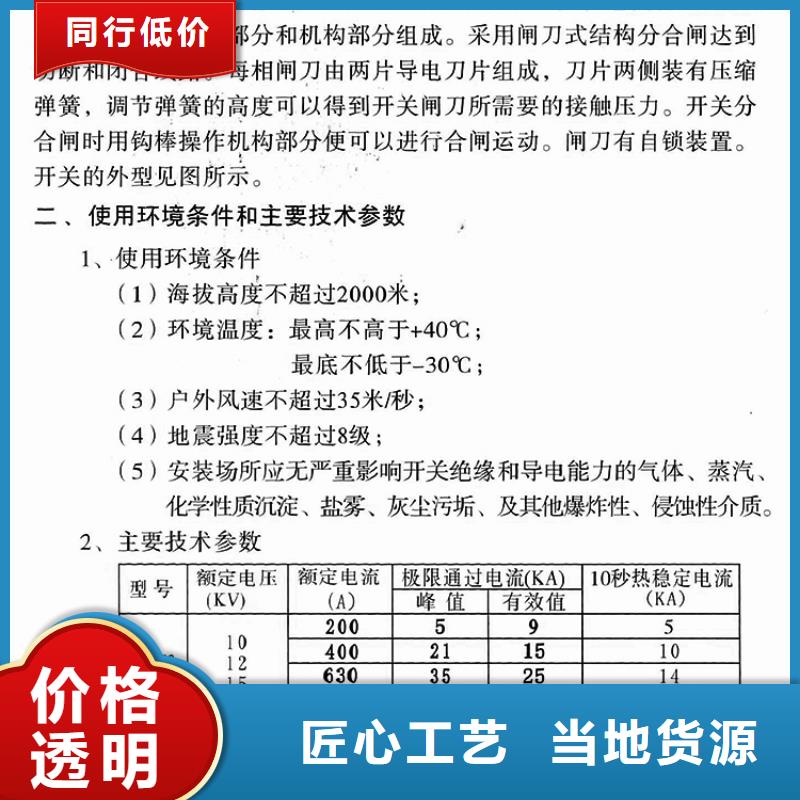 【隔离刀闸】HGW9-15W/200A本地品牌