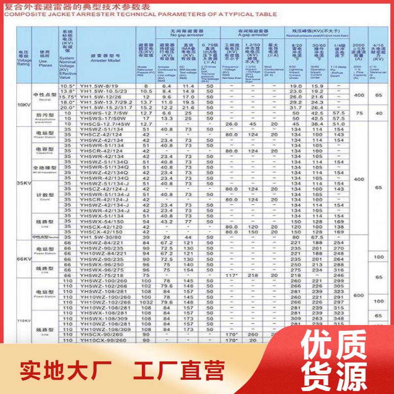 避雷器YH5WS-17/50DL-TB【浙江羿振电气有限公司】货真价实