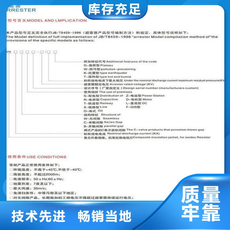 避雷器Y10W1-200/520【羿振电力设备】按需设计