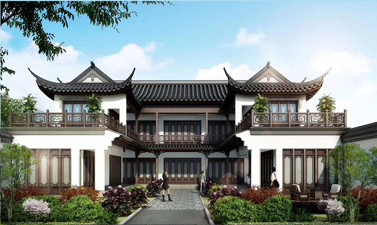 椒江四合院中式四合院建筑用心细节
