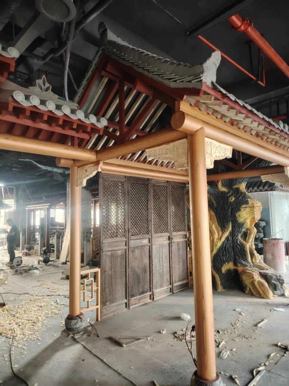 仿古园林建筑木纹漆厂家批发价格