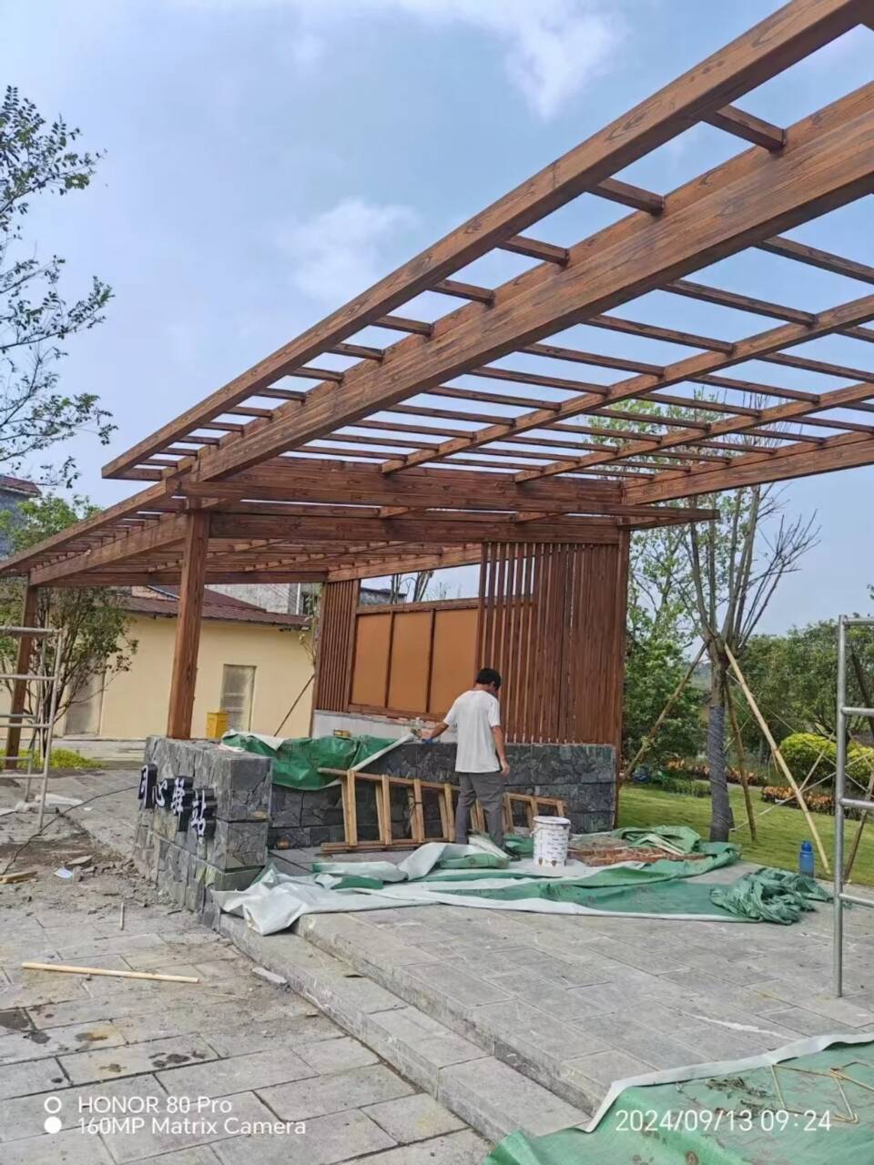生态复古木纹漆，方钢圆管木纹漆，艺术涂料源头批发