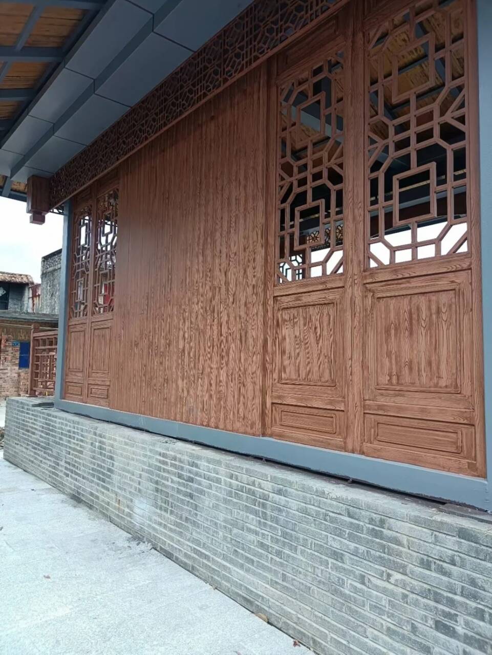 仿古园林建筑木纹漆全包施工价格